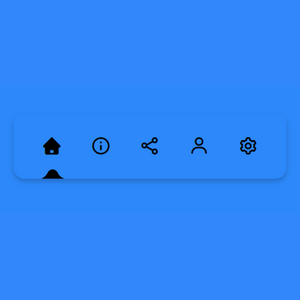 Navigation Menu bar with Indicator